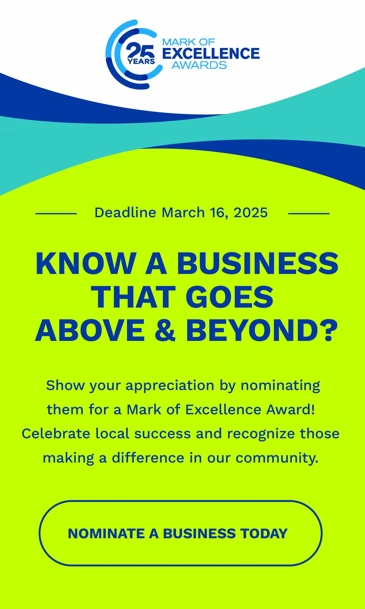 Business Mark of Excellence Humboldt Nomination Open for 2025